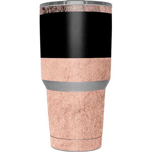 Rose Gold and Black Marble Yeti 30oz Rambler Tumbler Skin