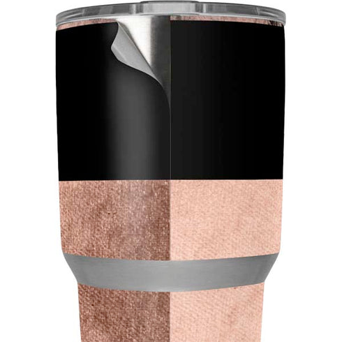 Rose Gold and Black Marble Yeti 30oz Rambler Tumbler Skin
