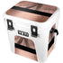 Rose Gold and Black Marble YETI Roadie 24 Hard Cooler Skin