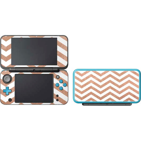 Rose Gold Chevron Nintendo 2DS XL (2017) Skin