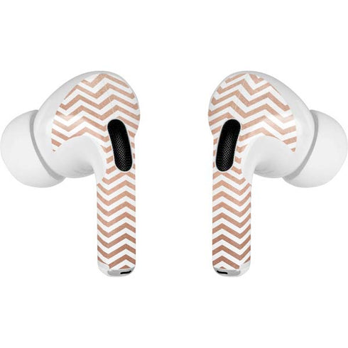 Rose Gold Chevron Apple AirPods Pro Skin