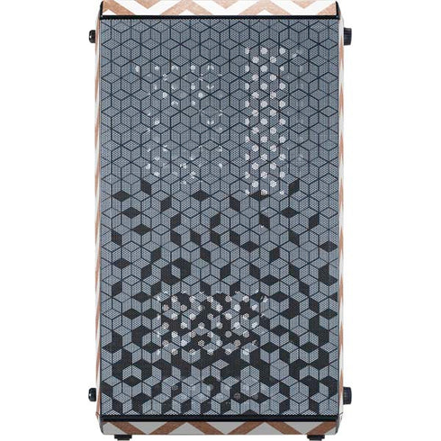 Rose Gold Chevron Cooler Master MasterBox Q300L Mini Tower Skin