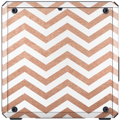 Rose Gold Chevron Cooler Master MasterBox Q300L Mini Tower Skin