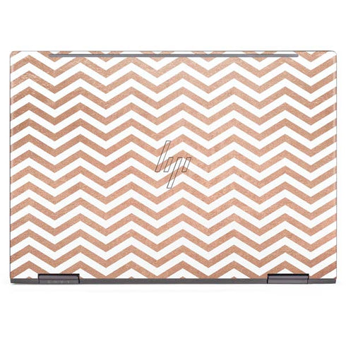 Rose Gold Chevron HP Envy Skin