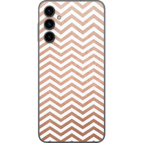 Rose Gold Chevron Galaxy A14 5G Skin