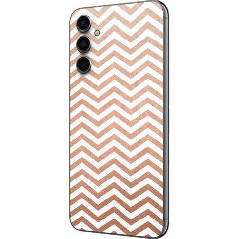 Rose Gold Chevron Galaxy A14 5G Skin
