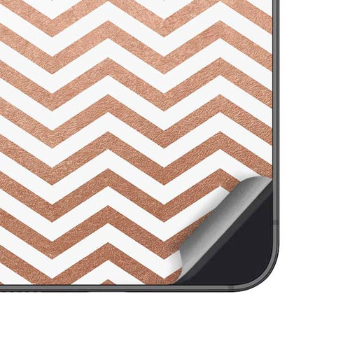 Rose Gold Chevron Galaxy A14 5G Skin