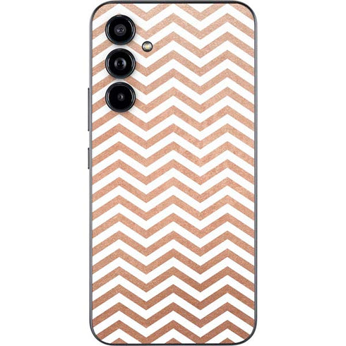 Rose Gold Chevron Galaxy A54 5G Skin