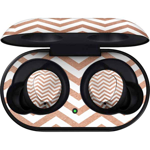 Rose Gold Chevron Galaxy Buds Skin