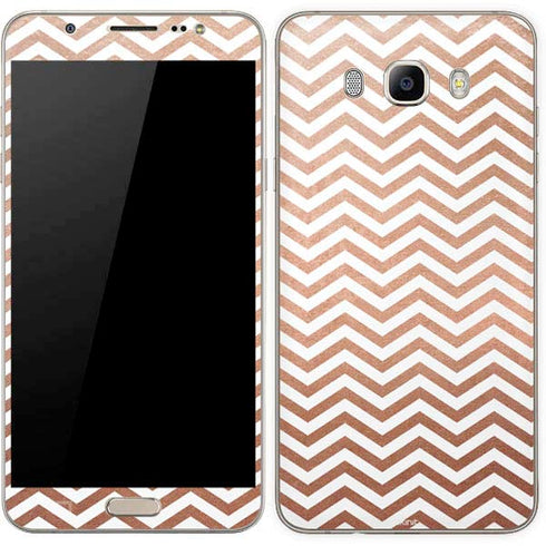 Rose Gold Chevron Galaxy J7 Skin