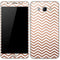 Rose Gold Chevron Galaxy J7 Skin