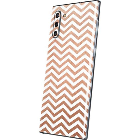 Rose Gold Chevron Galaxy Note 10 Skin