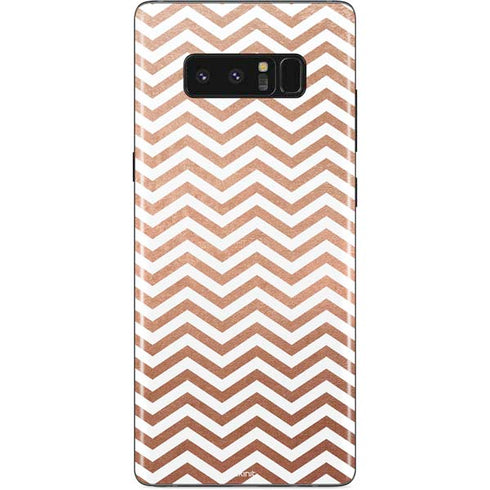 Rose Gold Chevron Galaxy Note 8 Skin