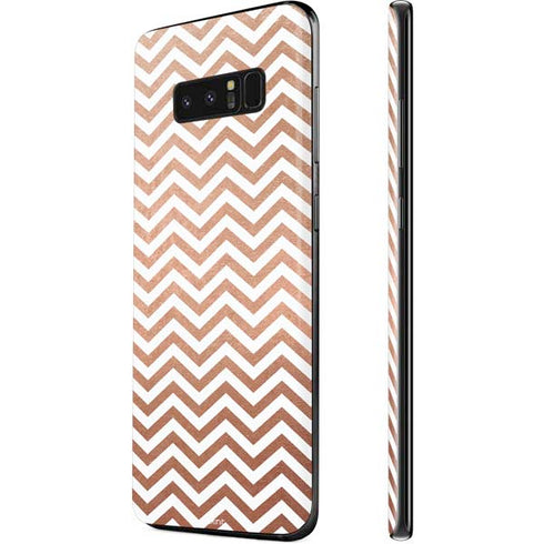 Rose Gold Chevron Galaxy Note 8 Skin
