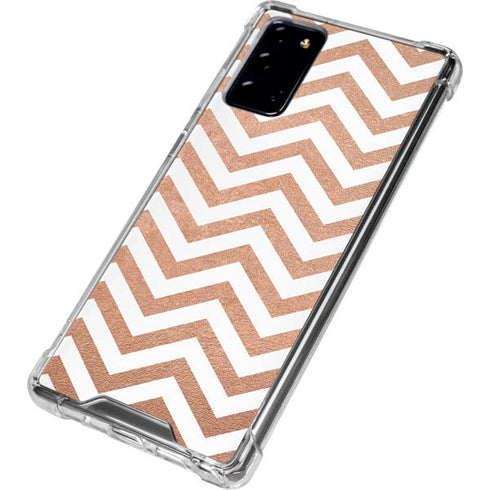 Rose Gold Chevron Galaxy Note20 5G Clear Case