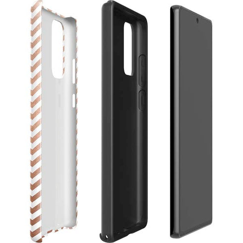 Rose Gold Chevron Galaxy Note20 5G Pro Case