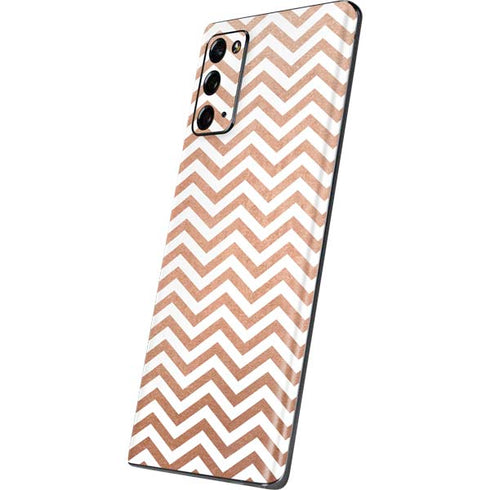 Rose Gold Chevron Galaxy Note20 5G Skin