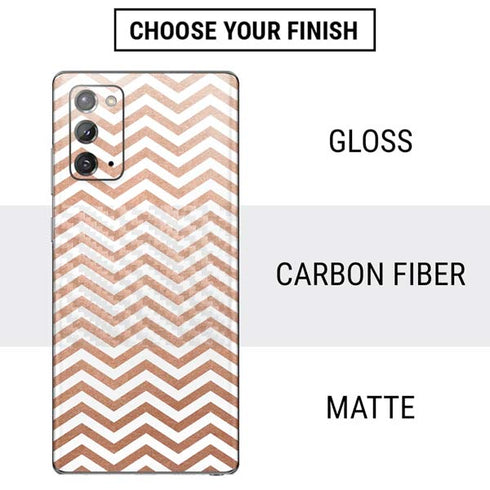Rose Gold Chevron Galaxy Note20 5G Skin
