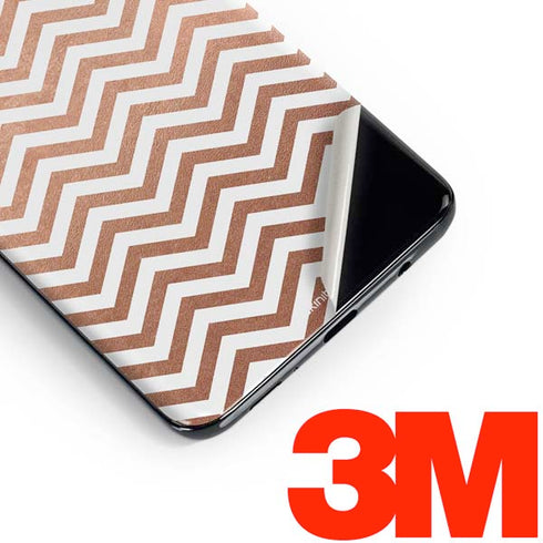 Rose Gold Chevron Galaxy S10 Skin