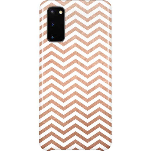Rose Gold Chevron Galaxy S20 Lite Case