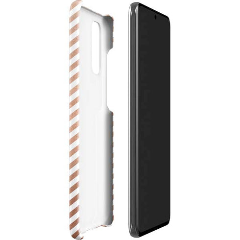 Rose Gold Chevron Galaxy S20 Lite Case
