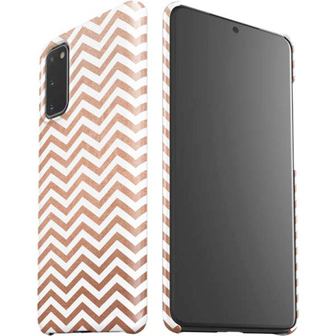Rose Gold Chevron Galaxy S20 Lite Case
