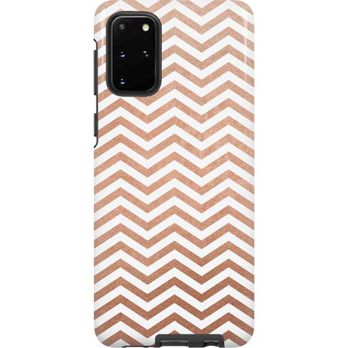 Rose Gold Chevron Galaxy S20 Plus Pro Case