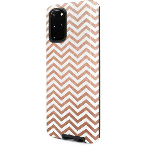 Rose Gold Chevron Galaxy S20 Plus Pro Case