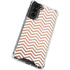 Rose Gold Chevron Galaxy S21 FE Clear Case