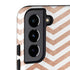 Rose Gold Chevron Galaxy S22 Pro Case