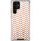 Rose Gold Chevron Galaxy S22 Ultra Clear Case