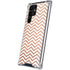 Rose Gold Chevron Galaxy S22 Ultra Clear Case