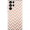Rose Gold Chevron Galaxy S22 Ultra Skin