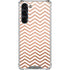Rose Gold Chevron Galaxy S23 Plus Clear Case