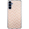 Rose Gold Chevron Galaxy S24 Clear Case