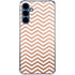 Rose Gold Chevron Galaxy S24 Clear Case