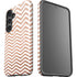 Rose Gold Chevron Galaxy S24 Impact Case