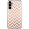 Rose Gold Chevron Galaxy S24 Plus Clear Case
