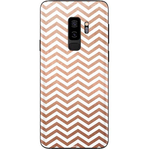 Rose Gold Chevron Galaxy S9 Plus Skin