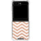 Rose Gold Chevron Galaxy Z Flip5 5G Clear Case