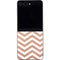 Rose Gold Chevron Galaxy Z Flip5 5G Skin
