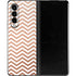 Rose Gold Chevron Galaxy Z Fold3 5G Skin