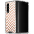 Rose Gold Chevron Galaxy Z Fold4 5G Clear Case