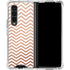 Rose Gold Chevron Galaxy Z Fold4 5G Clear Case
