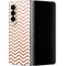Rose Gold Chevron Galaxy Z Fold4 5G Skin