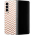 Rose Gold Chevron Galaxy Z Fold4 5G Skin