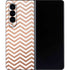 Rose Gold Chevron Galaxy Z Fold4 5G Skin