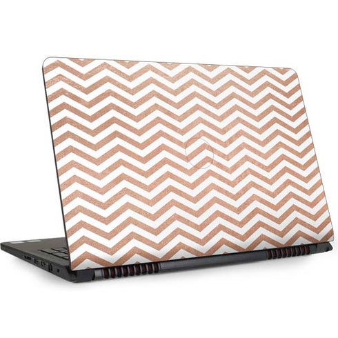 Rose Gold Chevron Dell Inspiron Skin