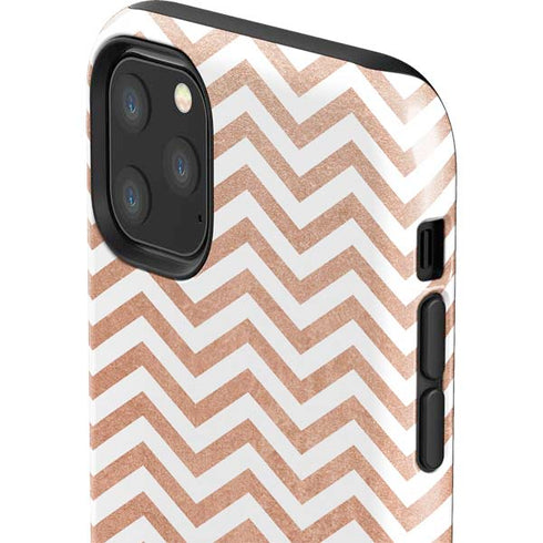 Rose Gold Chevron iPhone 11 Pro Max Impact Case