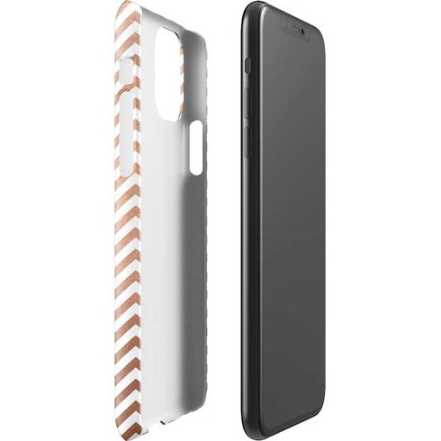 Rose Gold Chevron iPhone 11 Pro Max Lite Case